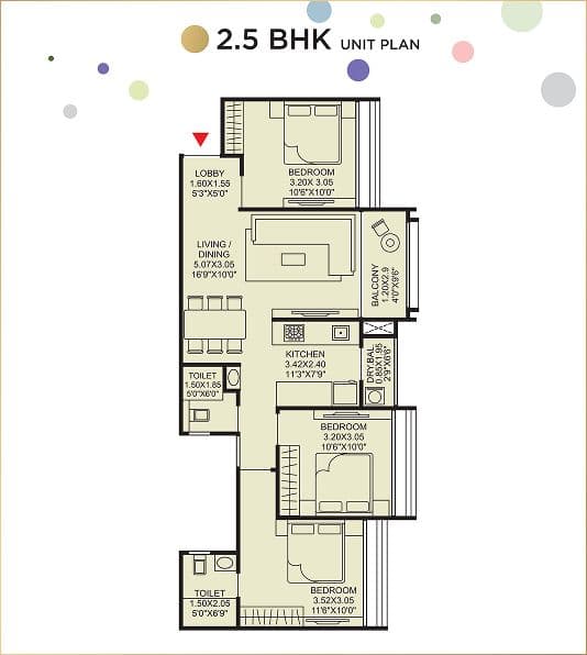 2.5 BHK