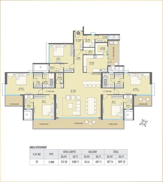 Tower A-5 BHK